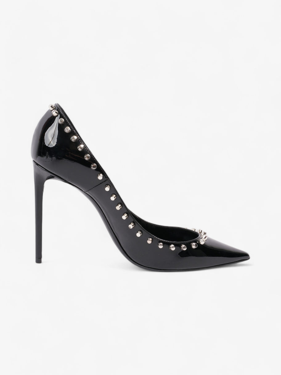 Saint Laurent Saint Zoe Heels 105 Black Patent Leather EU 39 UK 6 Image 5