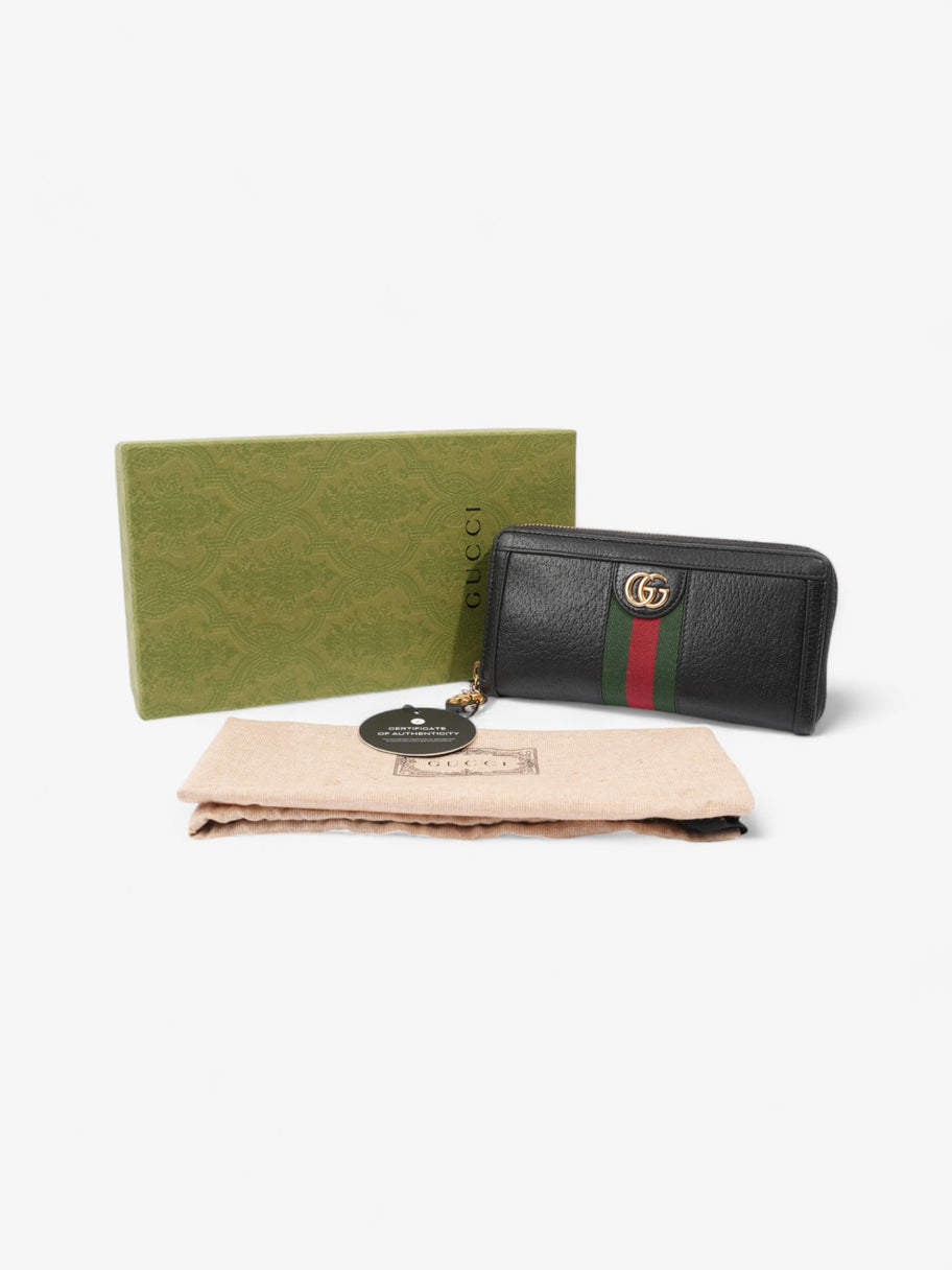 Gucci Continental Wallet Black / Red / Green Leather Image 9