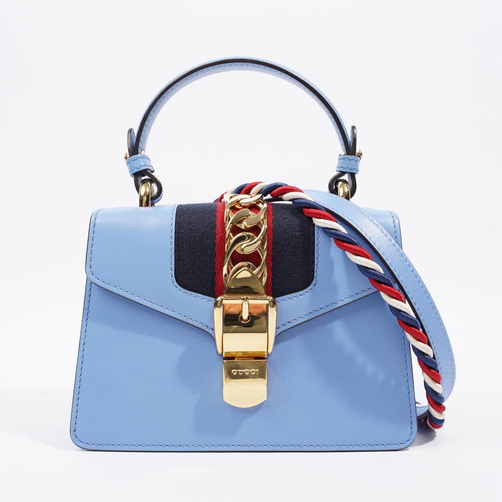 Gucci sylvie sale bag blue