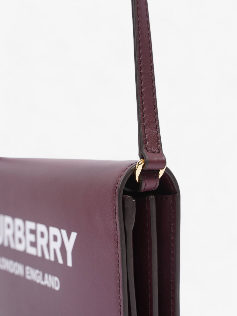 Hazelmere Wallet On Strap Mahogany Red Leather Image 18
