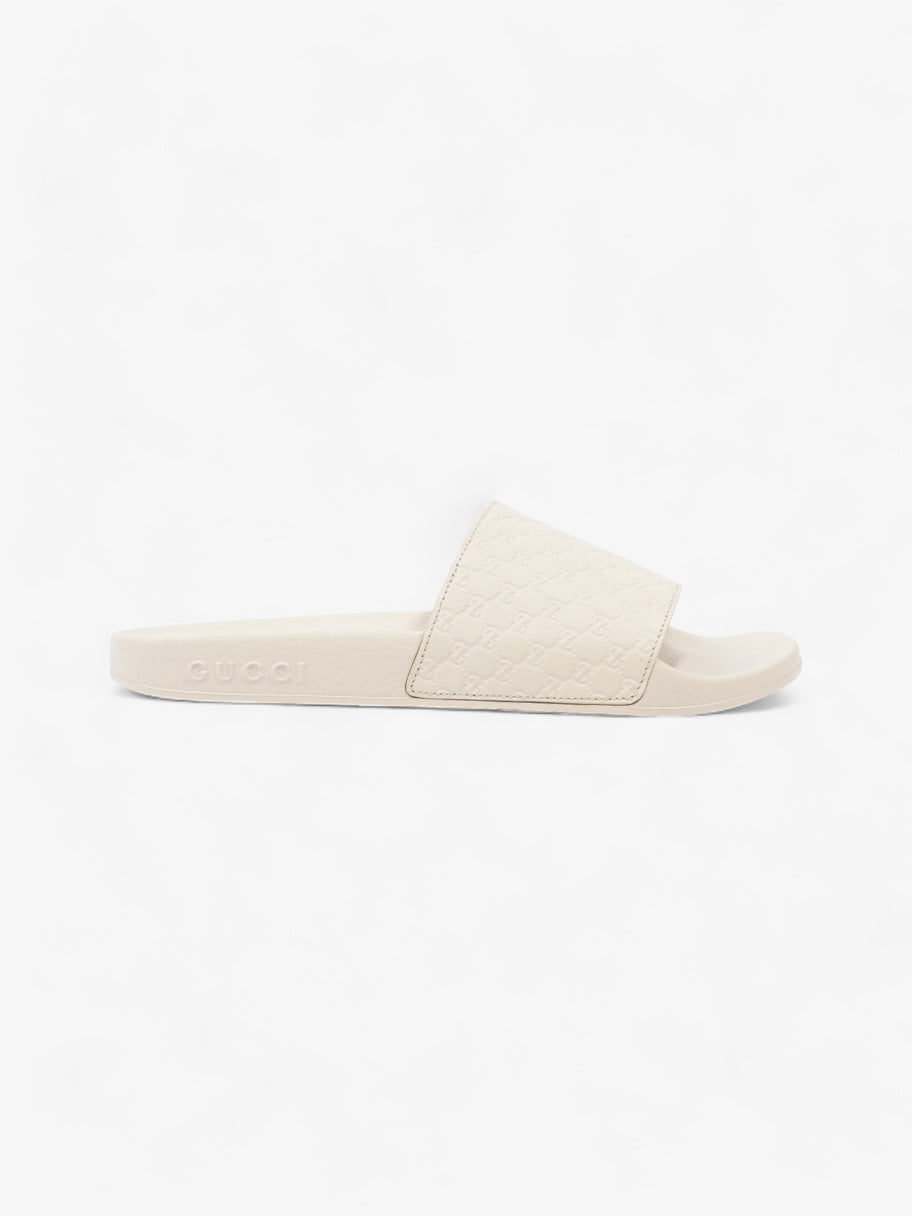 Gucci Microguccissima Slide Ivory Rubber EU 37 UK 4 Image 1