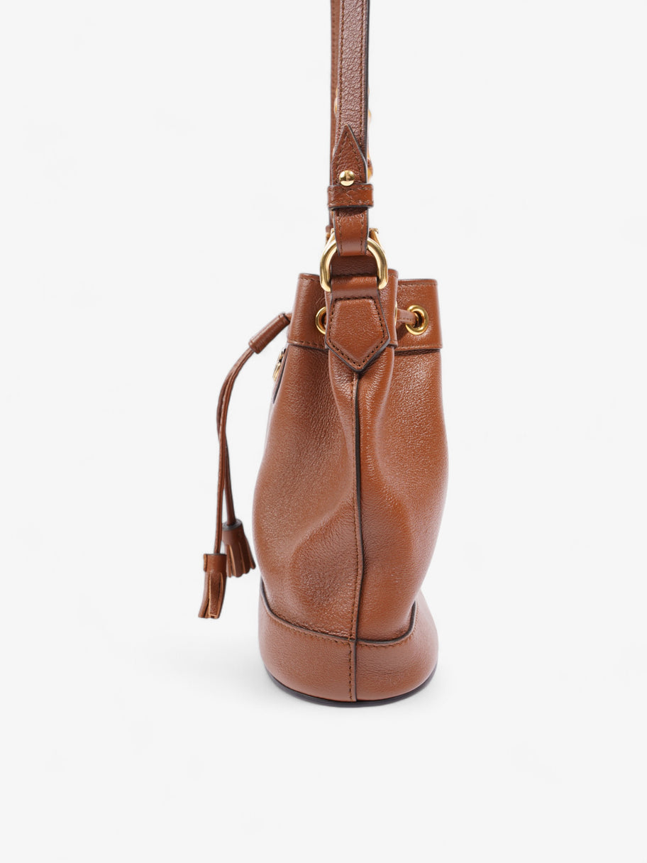 Gucci Diana Bucket Bag Brown Leather Mini Image 3