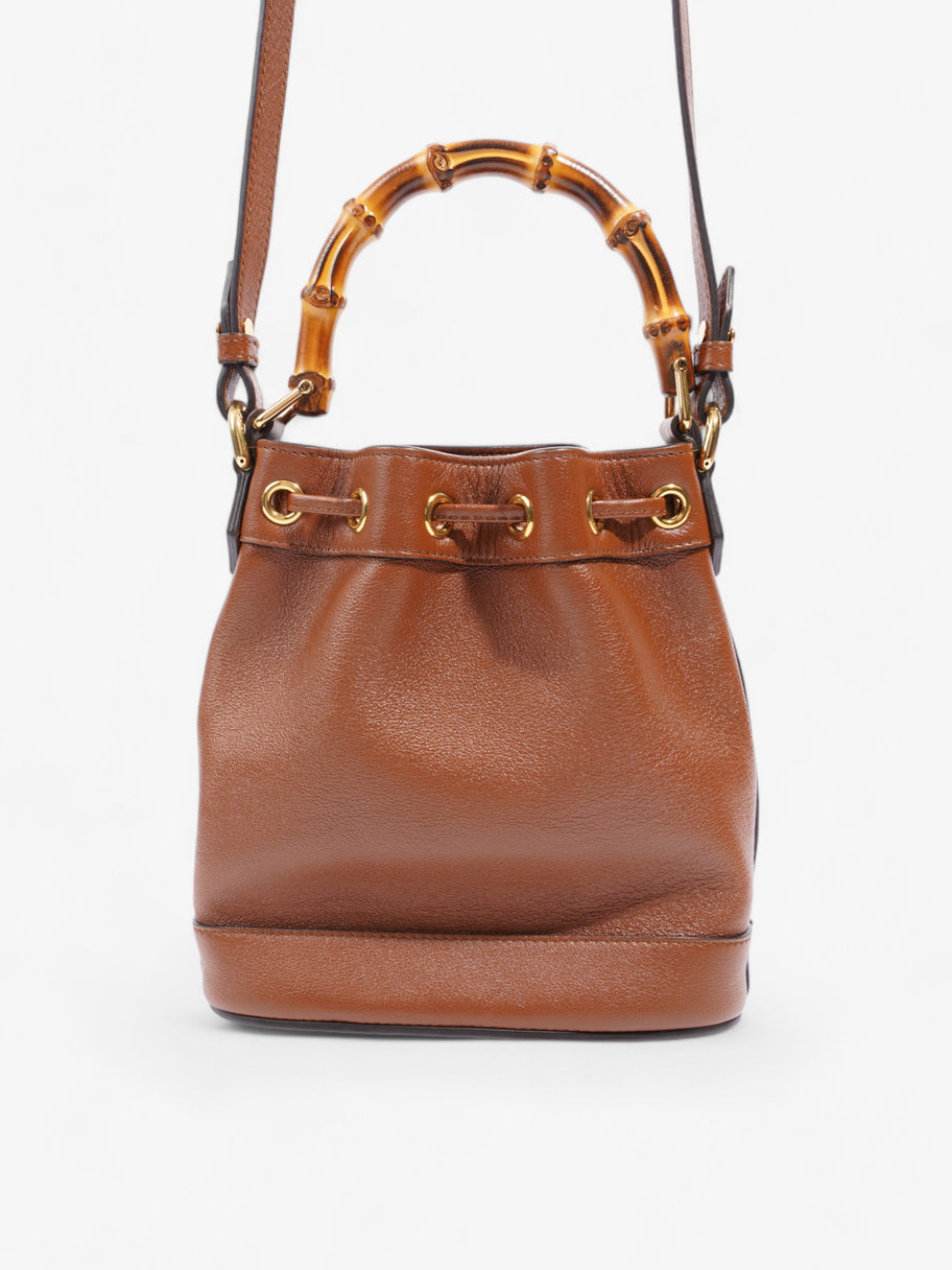 Gucci Diana Bucket Bag Brown Leather Mini Image 4