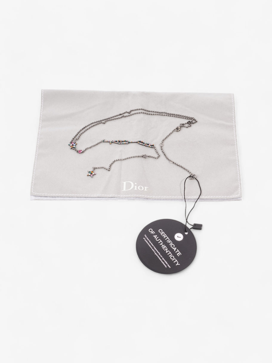 Christian Dior Jadior necklace Gunmetal Base Metal Image 4