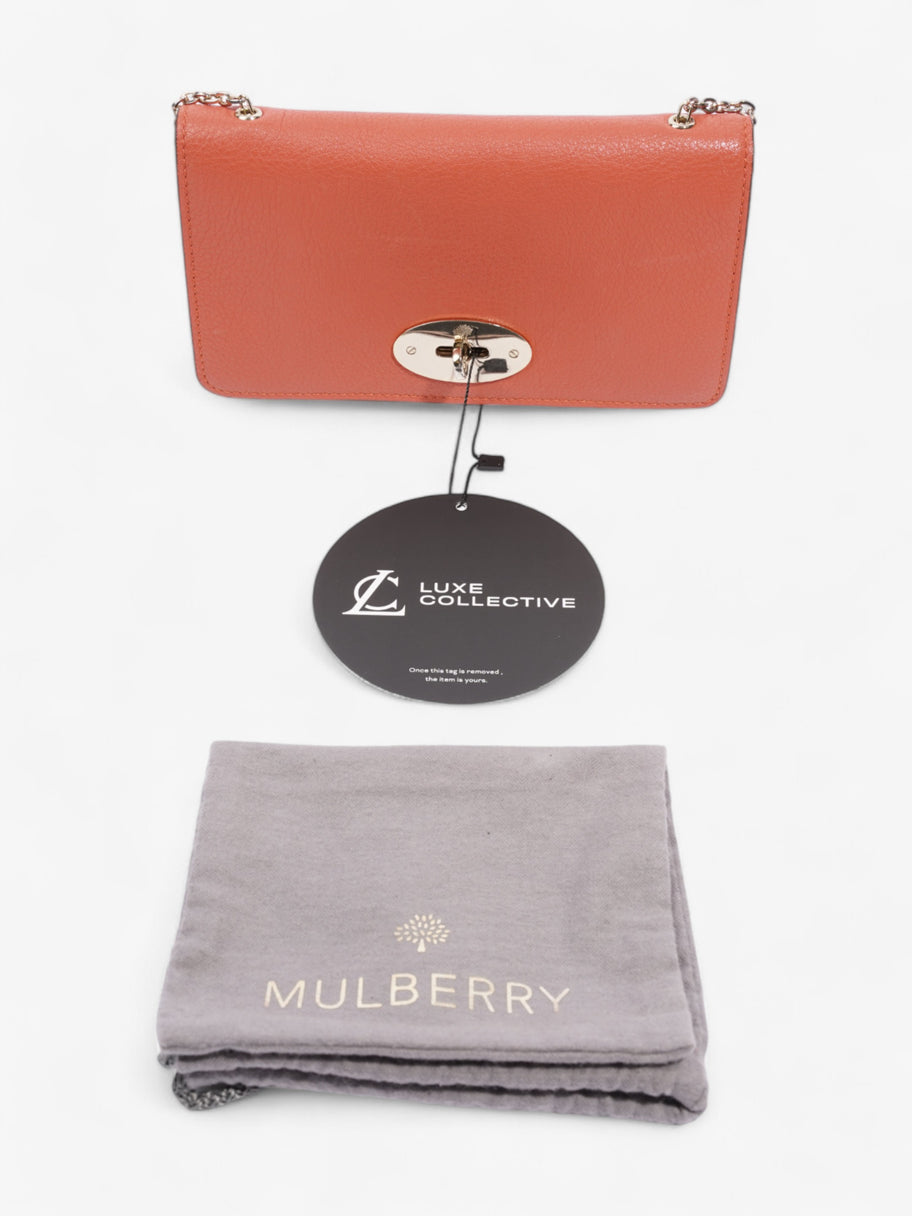 Mulberry Bayswater Clutch Wallet Burnt Orange Grained Leather Image 9