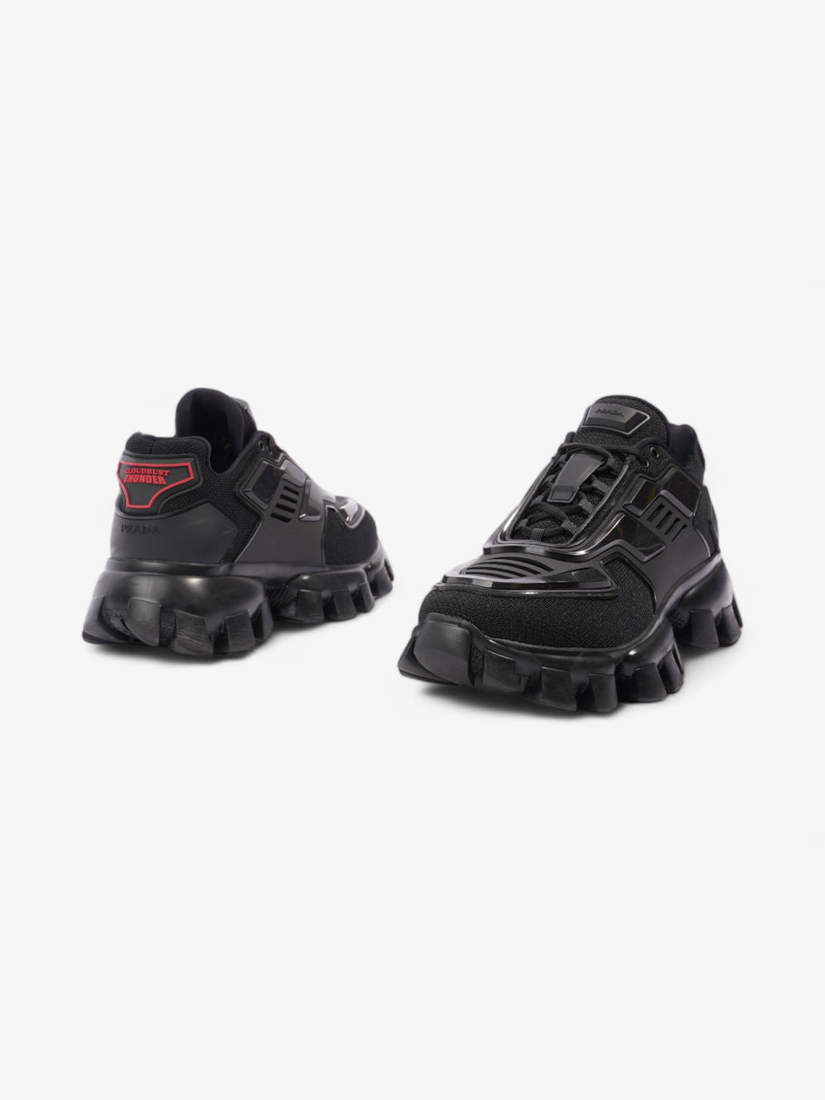 Prada Cloudbust Thunder Sneakers Black Red Mesh EU 38.5 UK 5.5 Luxe Collective