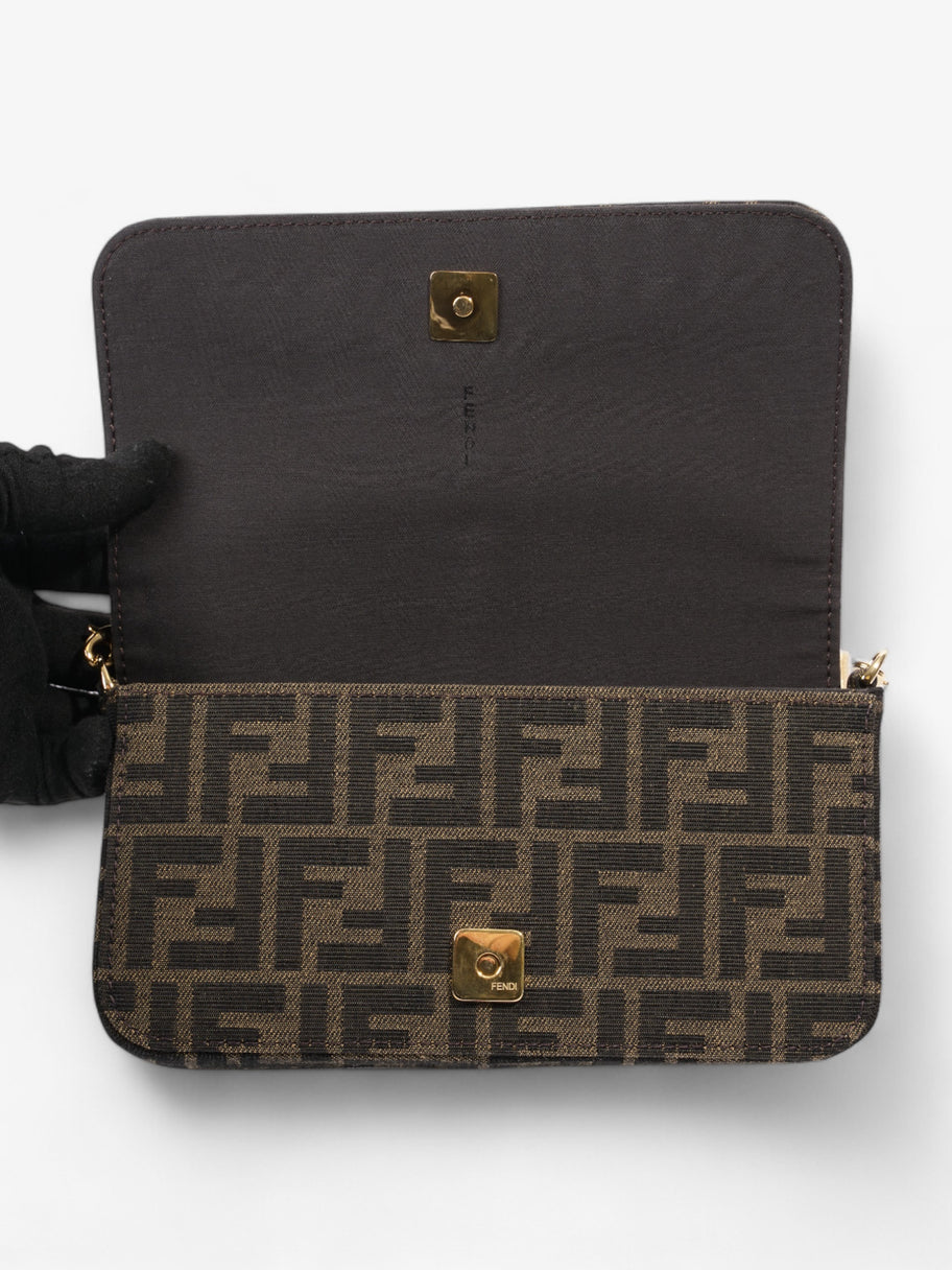 Fendi Fendigraphy Wallet on Chain Tobacco / Brown Fabric Image 10