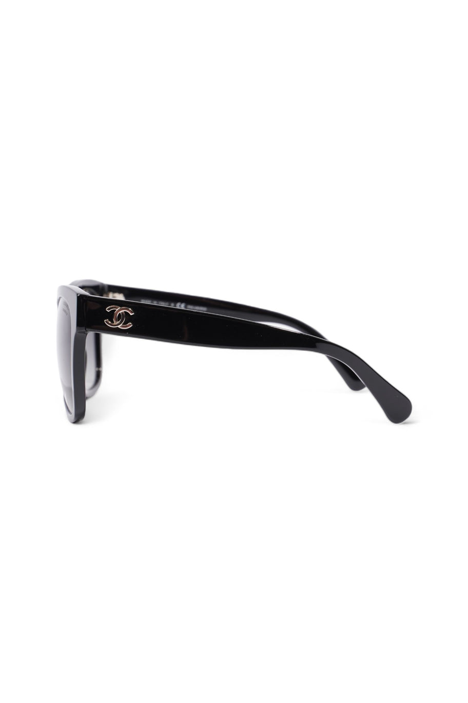 Chanel Polarized Sunglasses Black Acetate 140mm Image 2