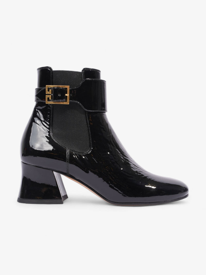  Givenchy Paris Ankle Boot Black Patent Leather EU 38.5 UK 5.5