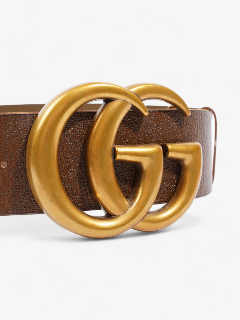  Gucci GG Marmont Extra Wide Belt Brown Leather 85cm / 34