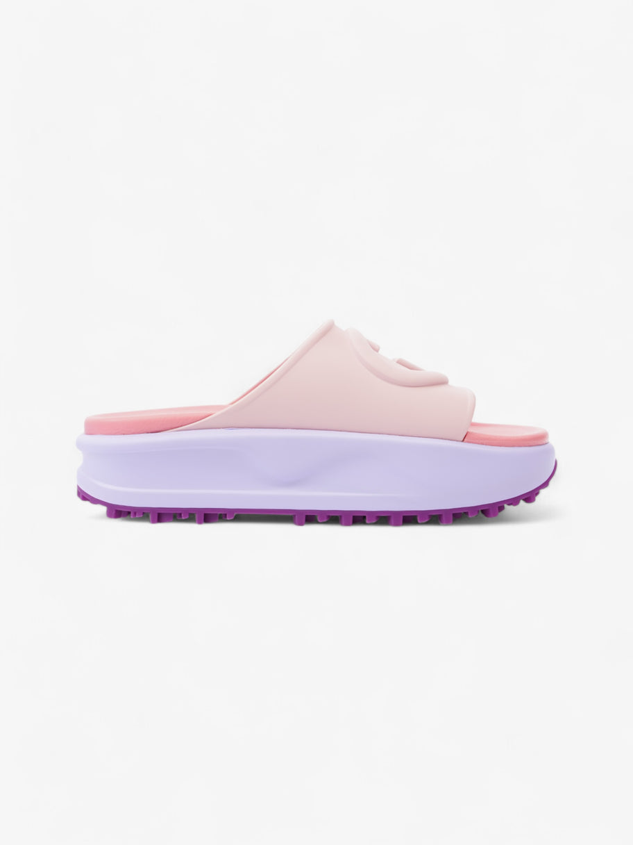 Gucci GG Platform Slides Pink / Purple Rubber EU 38 UK 5 Image 4