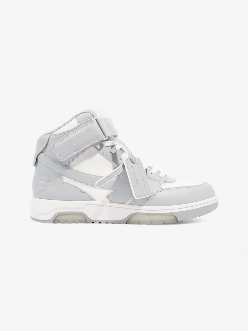  Off White Out of Office Mid Top Sneaker White / Grey Leather EU 43 UK 9