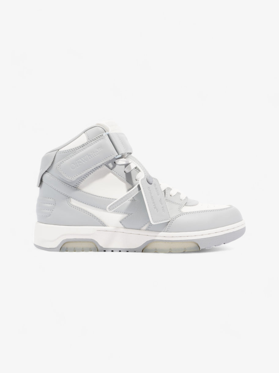 Off White Out of Office Mid Top Sneaker White / Grey Leather EU 43 UK 9 Image 1