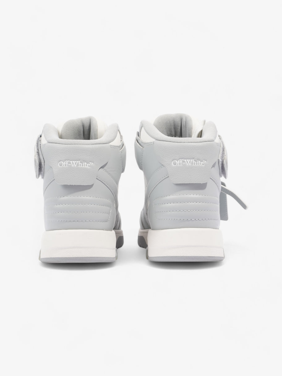 Off White Out of Office Mid Top Sneaker White / Grey Leather EU 43 UK 9 Image 6