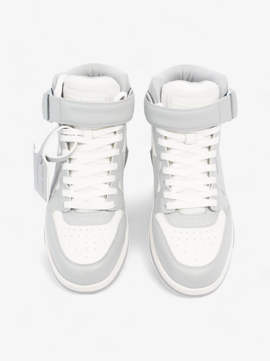 Off White Out of Office Mid Top Sneaker White / Grey Leather EU 43 UK 9 Image 8