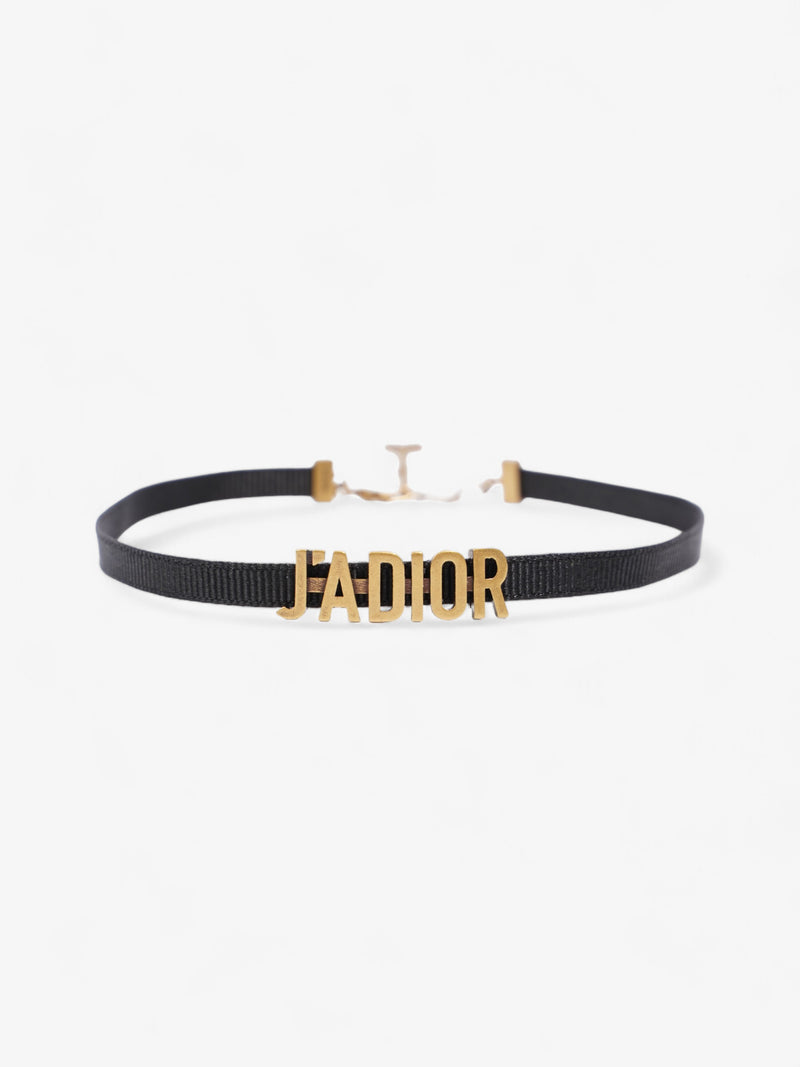  Christian Dior J'Adior Choker Black / Gold Cotton