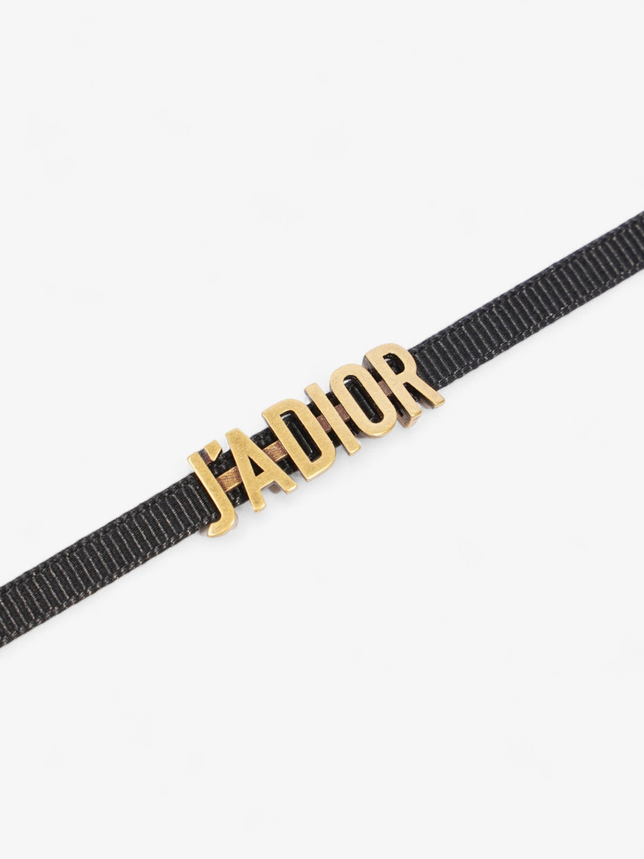 Christian Dior J'Adior Choker Black / Gold Cotton Image 4