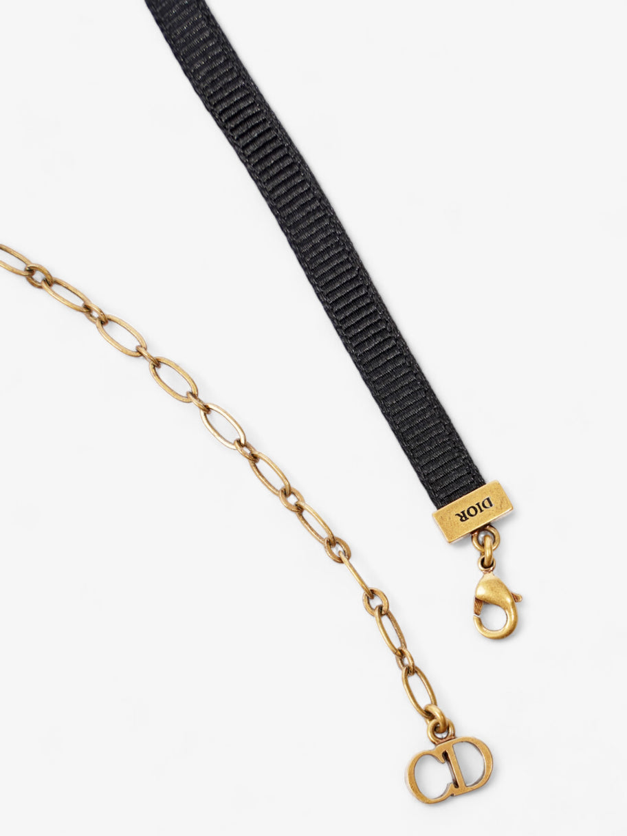 Christian Dior J'Adior Choker Black / Gold Cotton Image 5