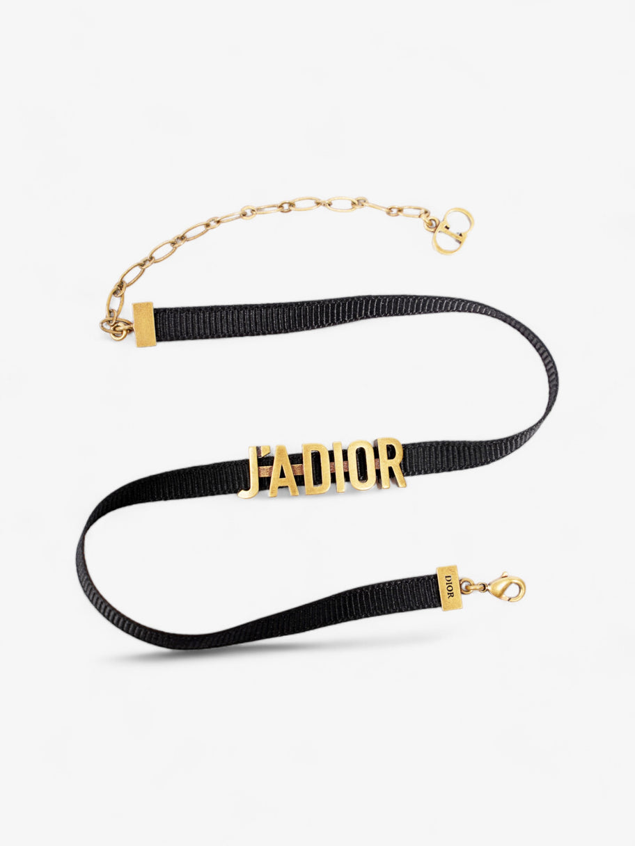 Christian Dior J'Adior Choker Black / Gold Cotton Image 6