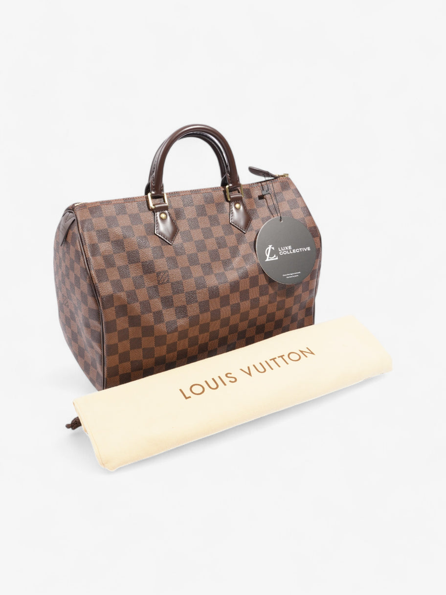 Louis Vuitton Speedy Damier Ebene Coated Canvas 35 Image 9