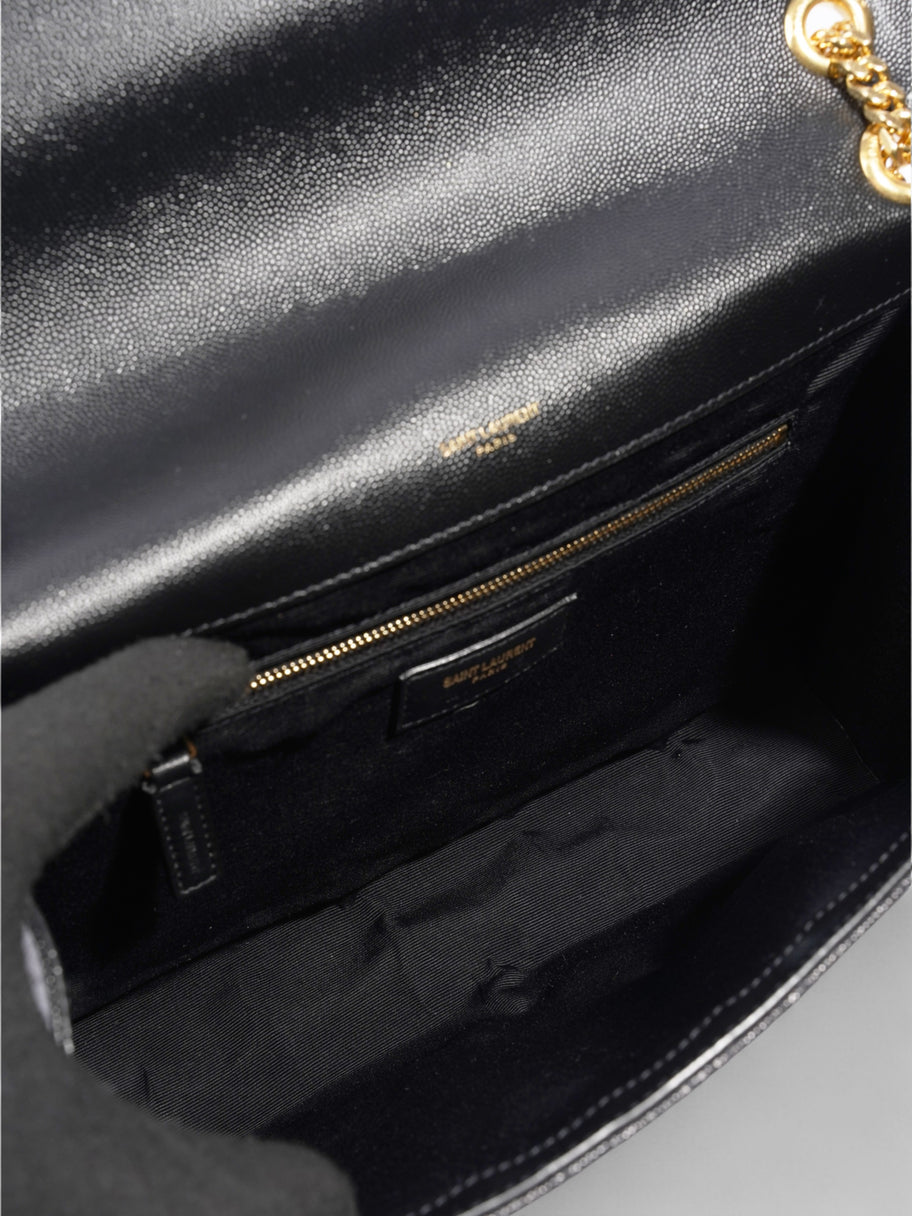 Saint Laurent Envelope Black Calfskin Leather Large Image 8