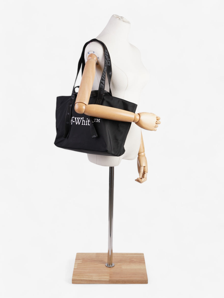 Off White Commercial Tote Black / White Polyester Small Image 2