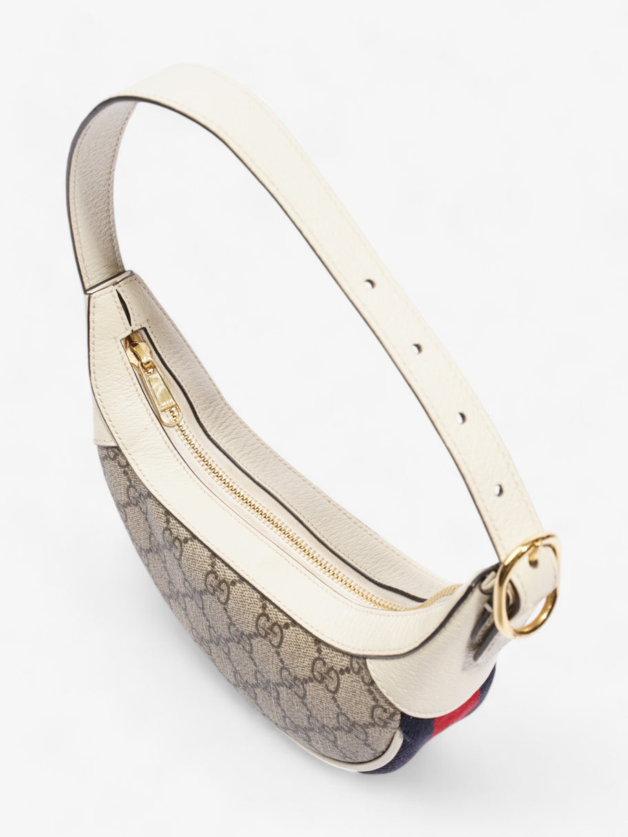 Gucci Ophidia GG Mini Bag Supreme White Coated Canvas Luxe Collective