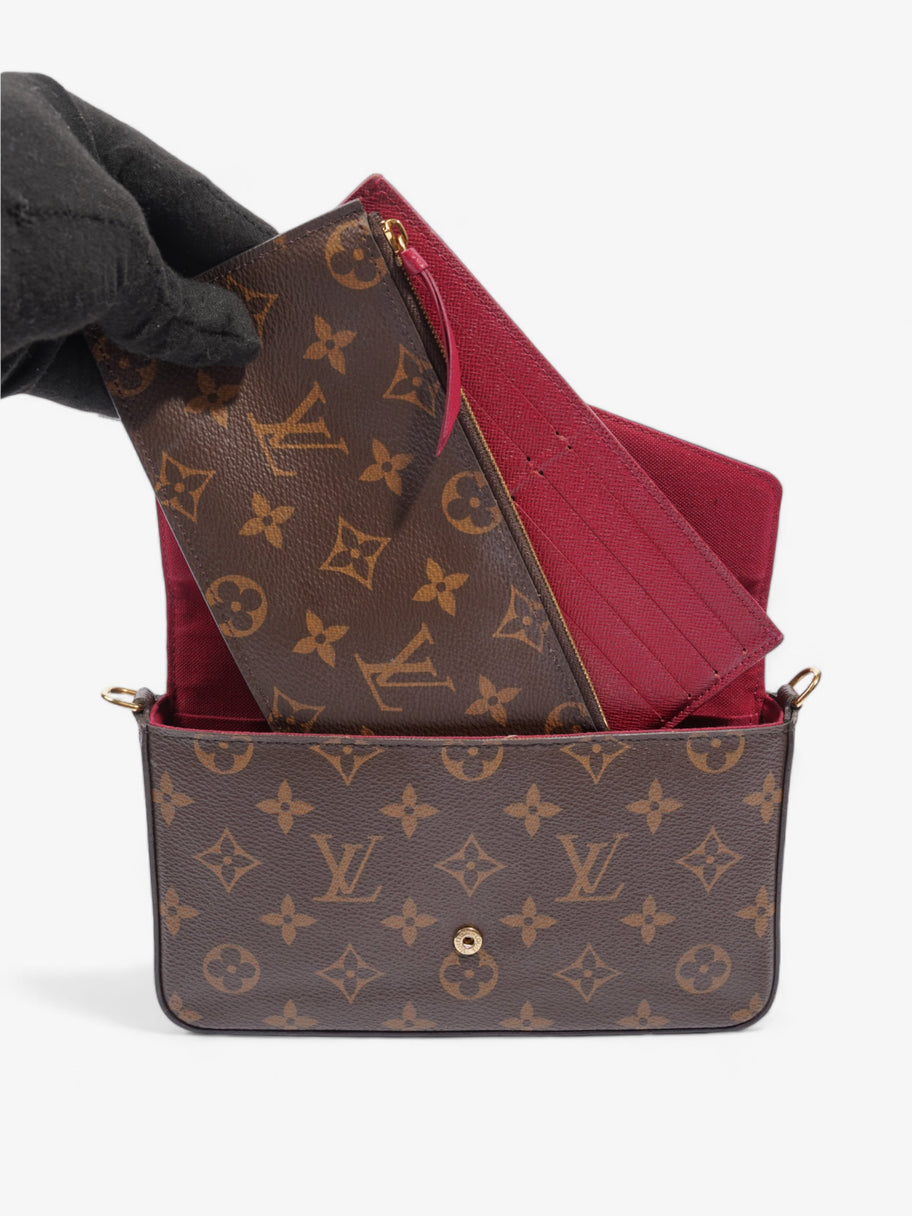 Louis Vuitton Felicie Pochette Monogram Coated Canvas Image 7