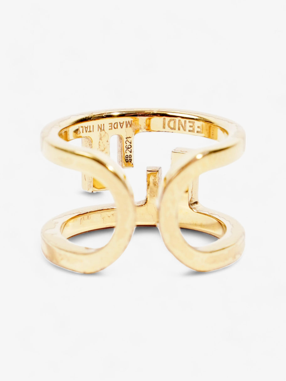 Fendi O'Lock Ring Gold Base Metal Medium (55mm) Image 4