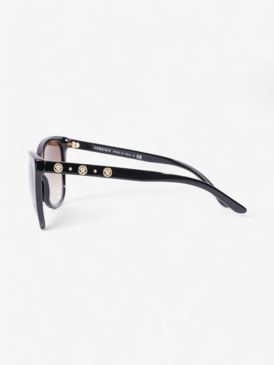 Versace Medusa Detailed Sunglasses Black / Gold Acetate 140mm Image 2