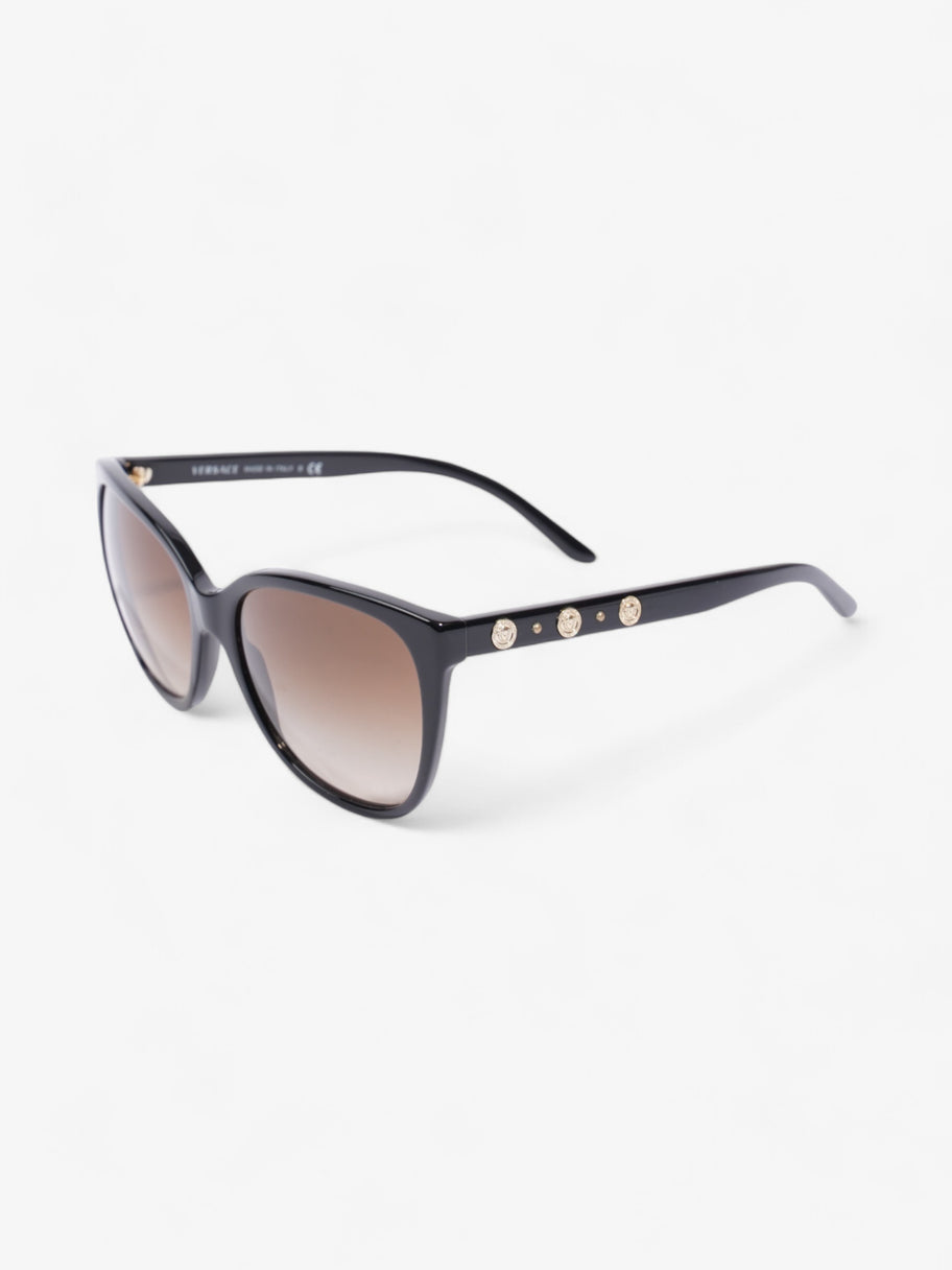 Versace Medusa Detailed Sunglasses Black / Gold Acetate 140mm Image 5