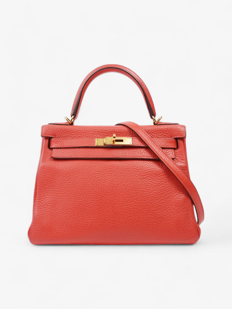  Hermes Kelly Rose Texas Clemence Leather 28