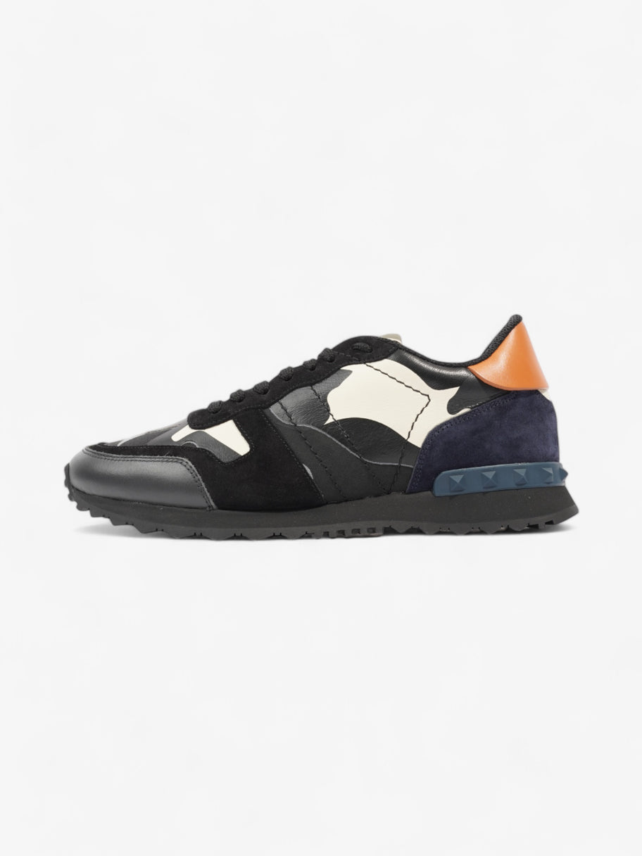 Valentino Rockrunner Sneakers Black / White / Orange Leather EU 41 UK 7 Image 5