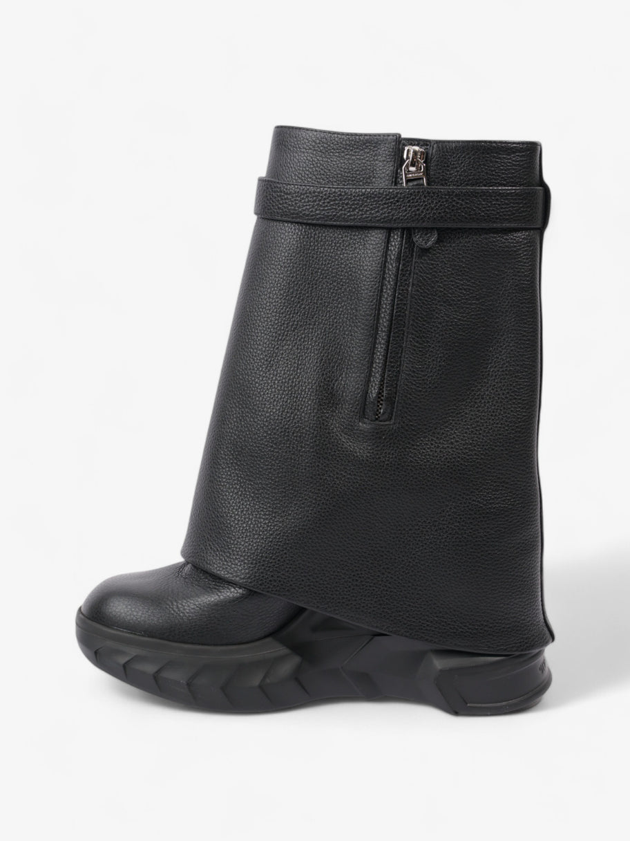 Givenchy Shark Lock Biker Boot Black Leather EU 40 UK 7 Image 3