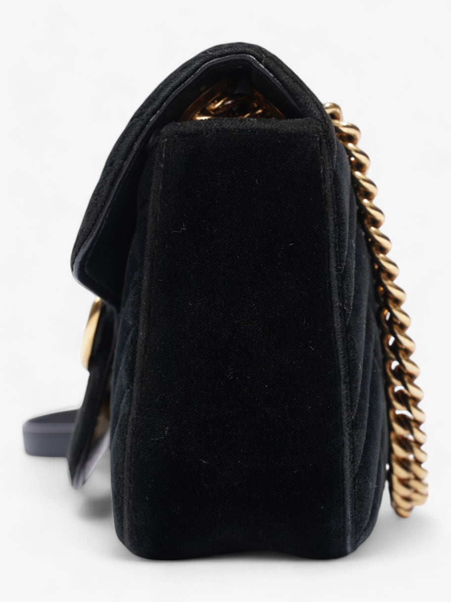 Gucci GG Marmont Black Velvet Mini Image 3