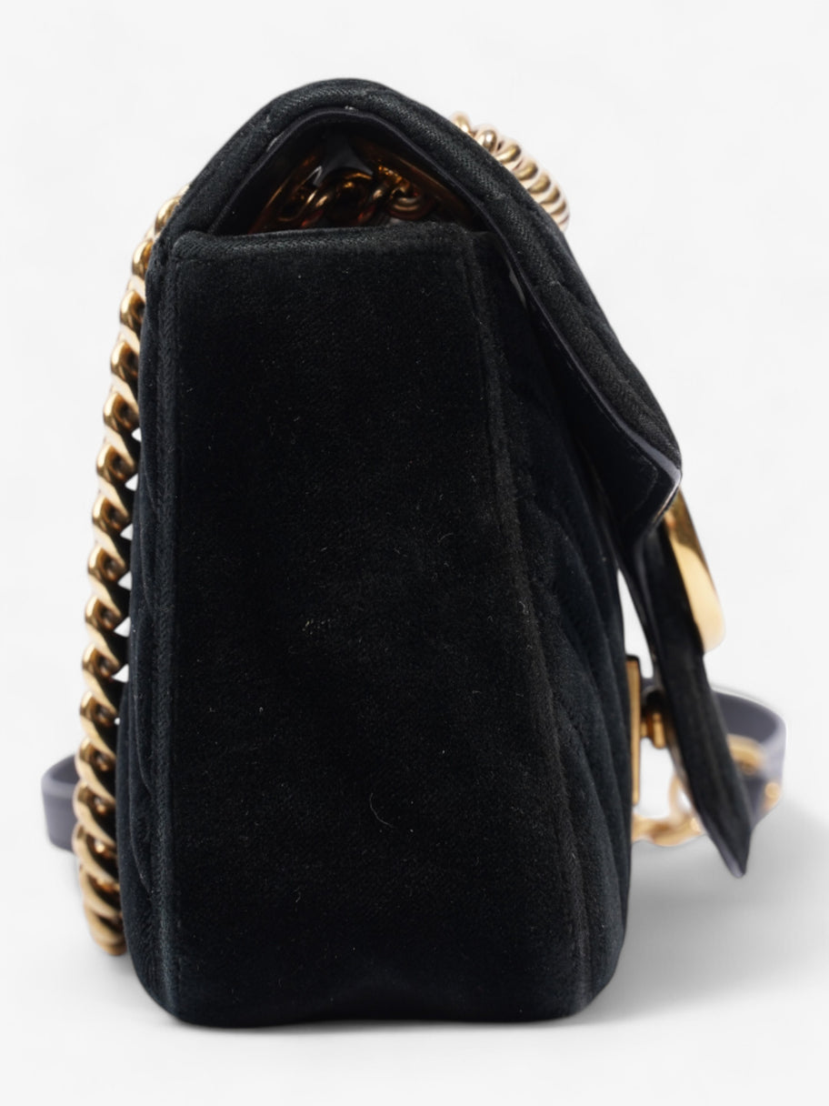 Gucci GG Marmont Black Velvet Mini Image 5