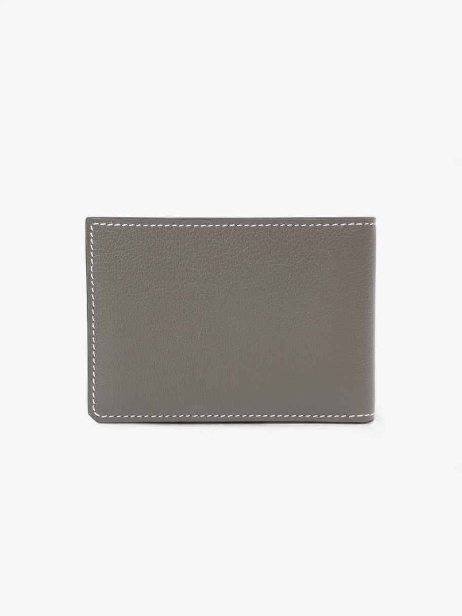 H Sellier Card Holder  Gris Meyer Calfskin Leather Image 3