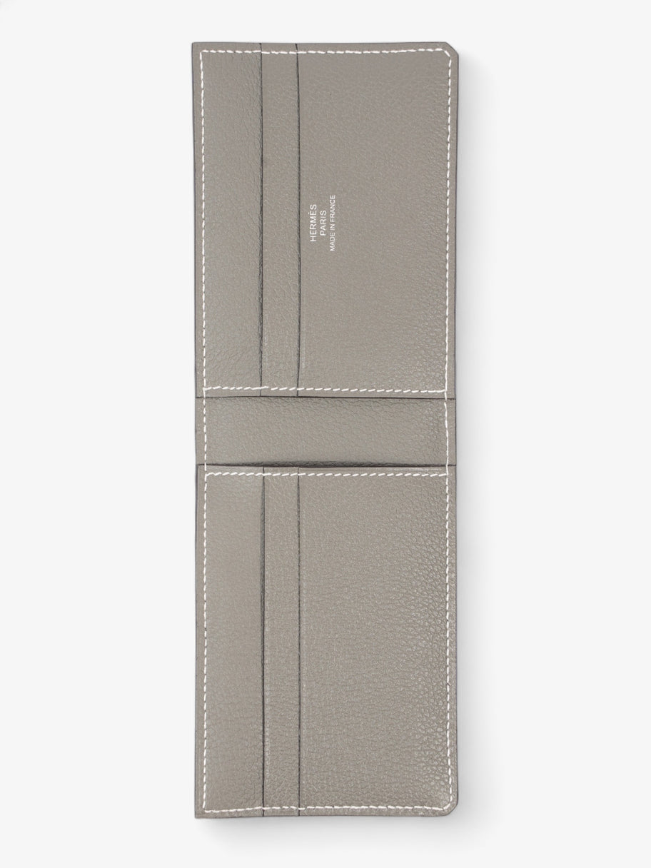 H Sellier Card Holder  Gris Meyer Calfskin Leather Image 7