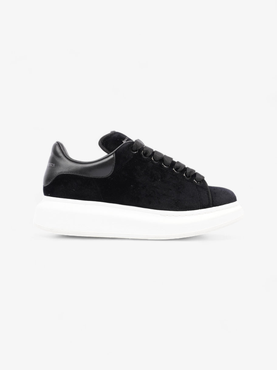 Alexander McQueen Oversized Sneakers Black White Velvet EU 37.5 UK 4 Luxe Collective