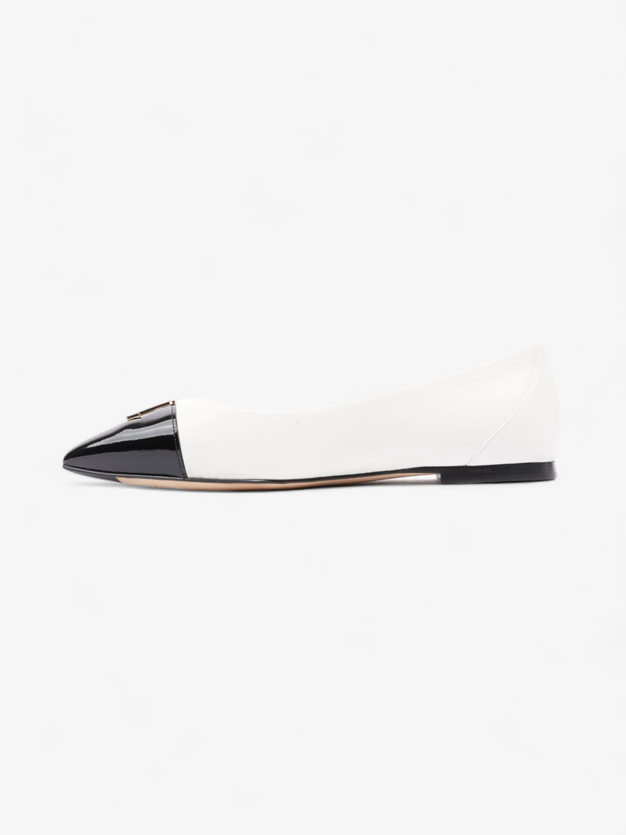 Louis Vuitton Capucine Flat White / Black Leather EU 36.5 UK 3.5 Image 3