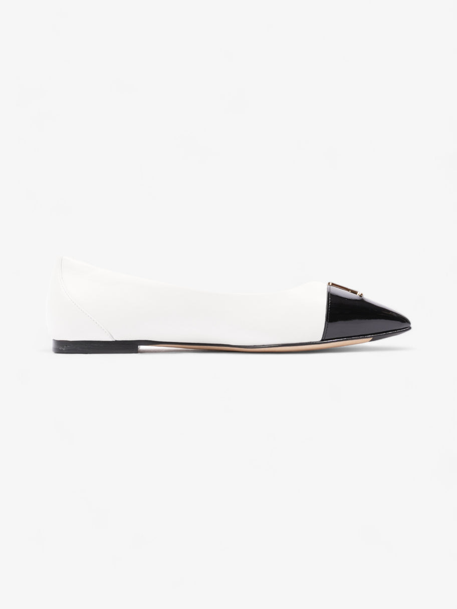 Louis Vuitton Capucine Flat White / Black Leather EU 36.5 UK 3.5 Image 4