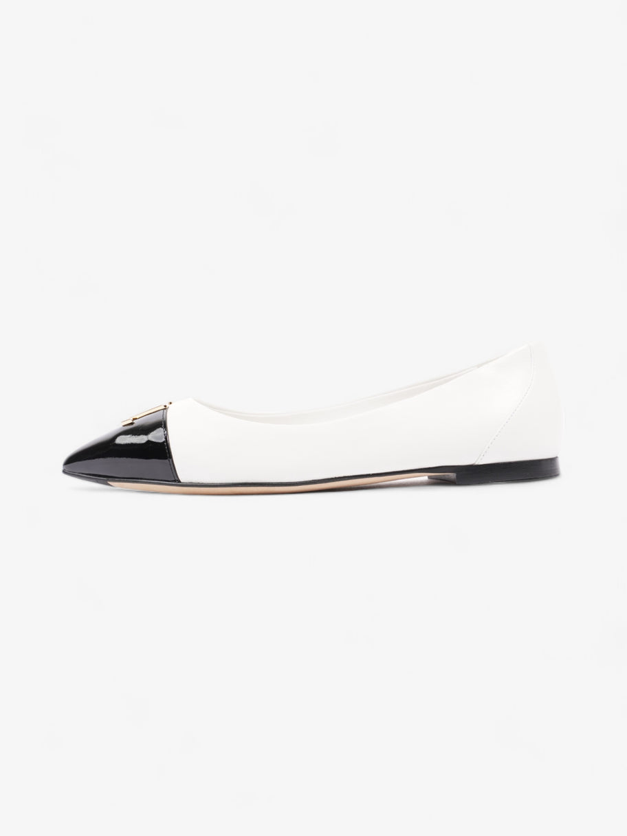 Louis Vuitton Capucine Flat White / Black Leather EU 36.5 UK 3.5 Image 5