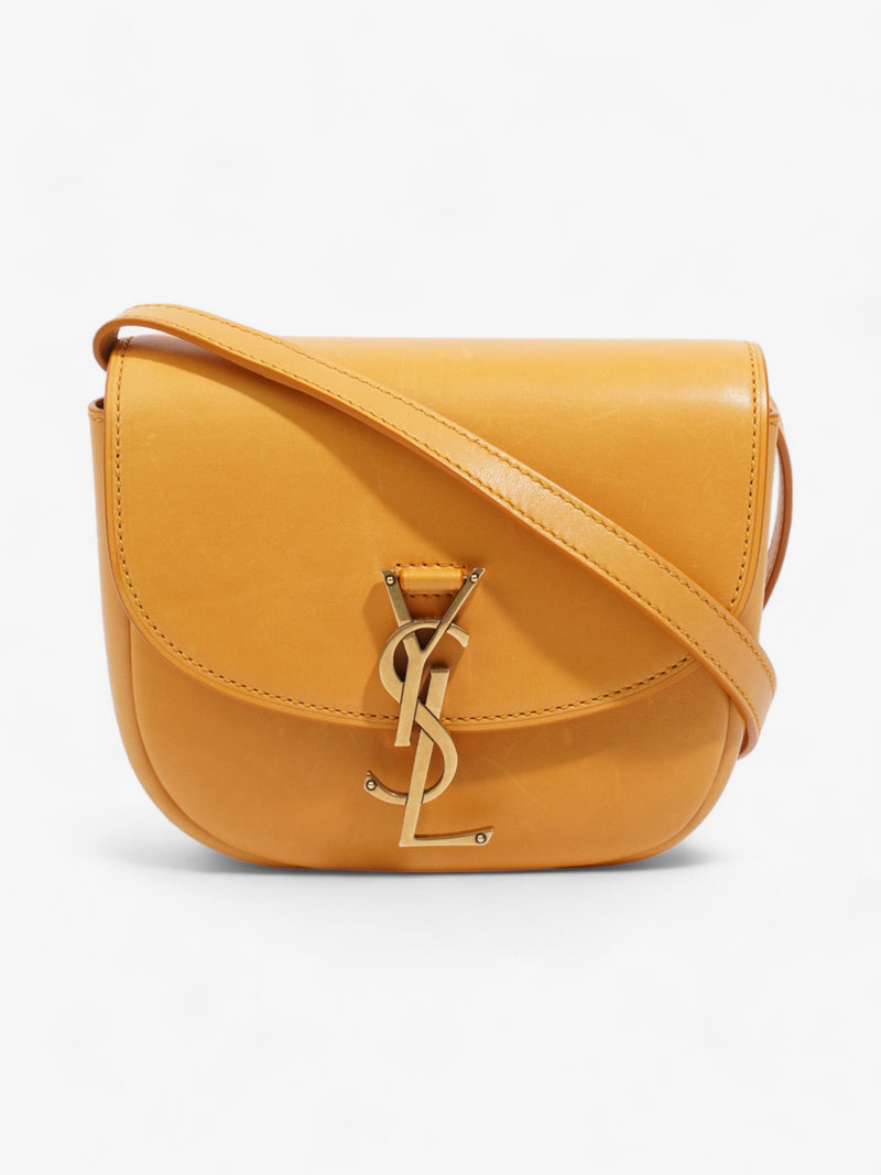  Saint Laurent Kaia Satchel Mustard Yellow Leather Small