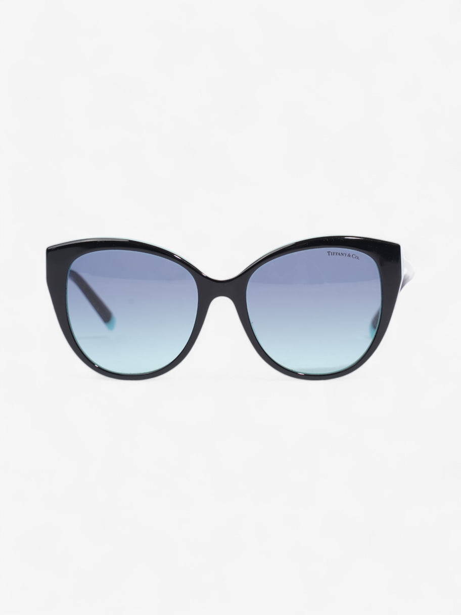 Tiffany and Co Gradient Cat Eye Sunglasses Black / Tiffany Blue / Silver Acetate Image 1