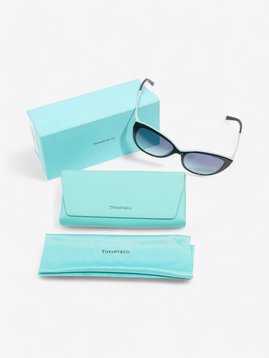 Tiffany and Co Gradient Cat Eye Sunglasses Black / Tiffany Blue / Silver Acetate Image 5