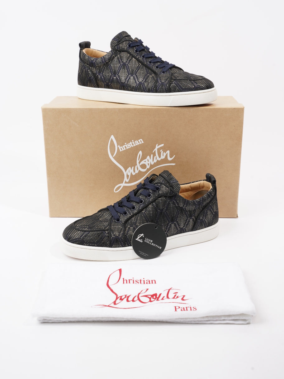 Christian Louboutin Rantulow Orlato Flat Sneakers Navy / Black Fabric EU 41.5 UK 8.5 Image 11