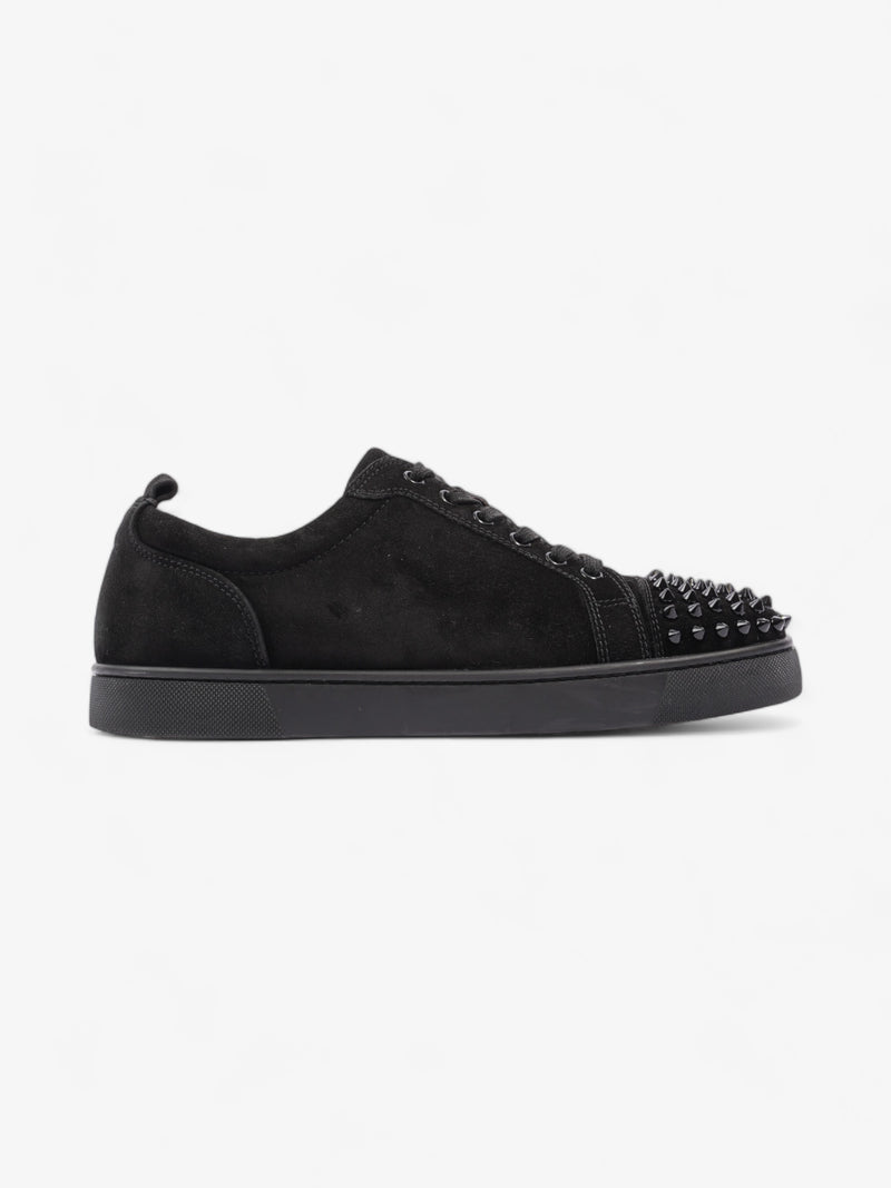  Christian Louboutin Louis Junior Spikes Black Suede EU 41.5 UK 7.5