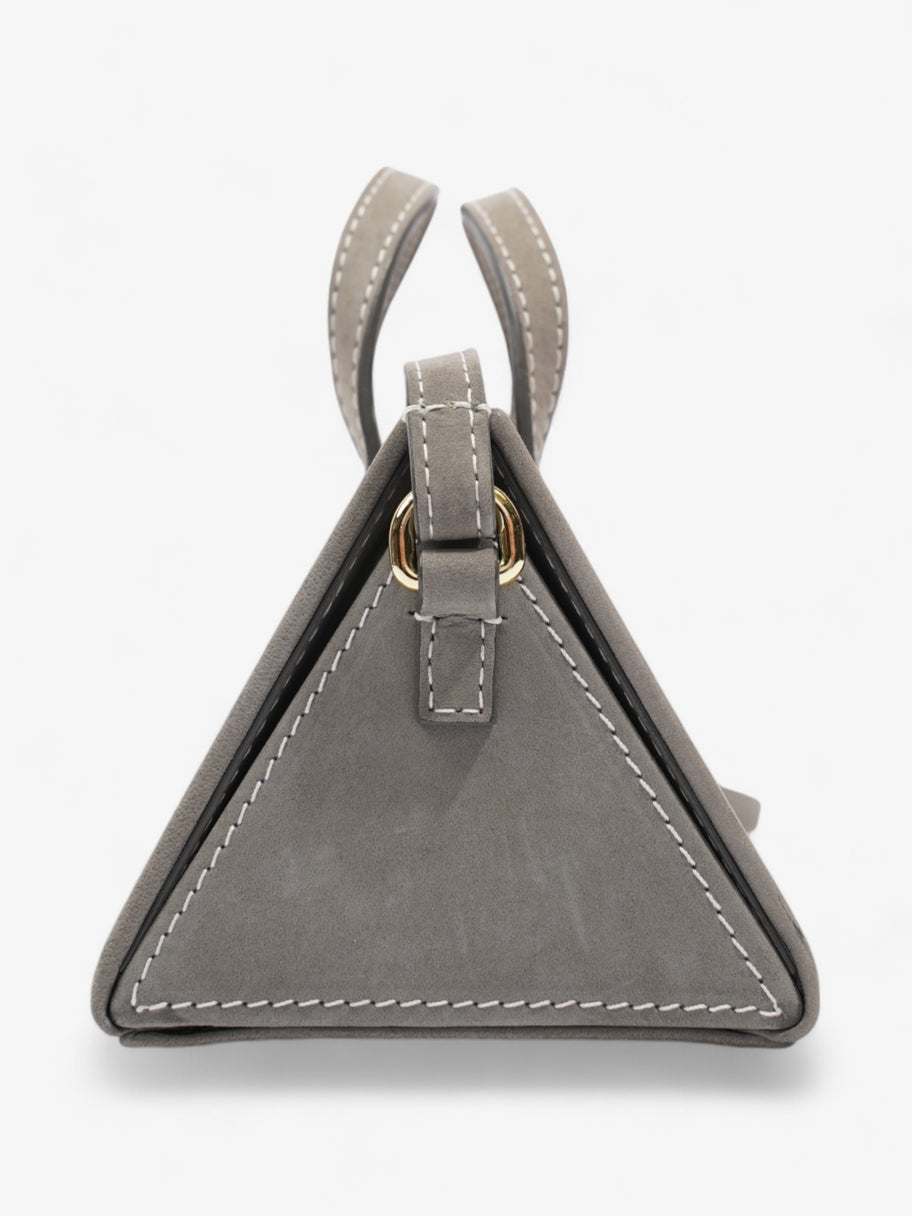 Jacquemus Le Porte Lunettes Triangle Dark Grey Suede Image 5