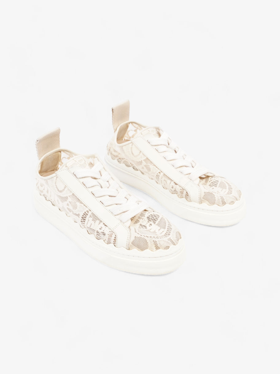 Chloe Lauren Sneakers Cream / Black Lace EU 38 UK 5 Image 2