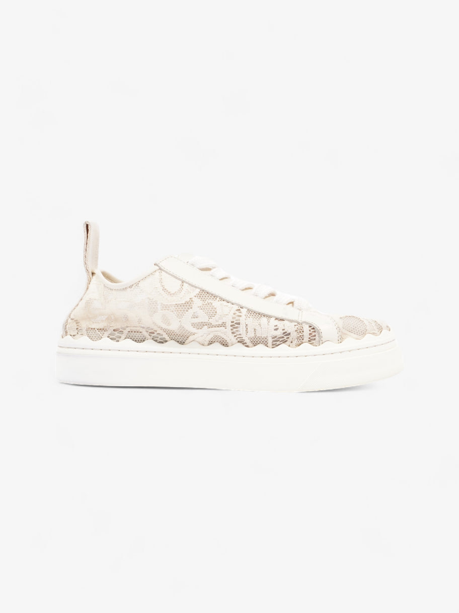 Chloe Lauren Sneakers Cream / Black Lace EU 38 UK 5 Image 4